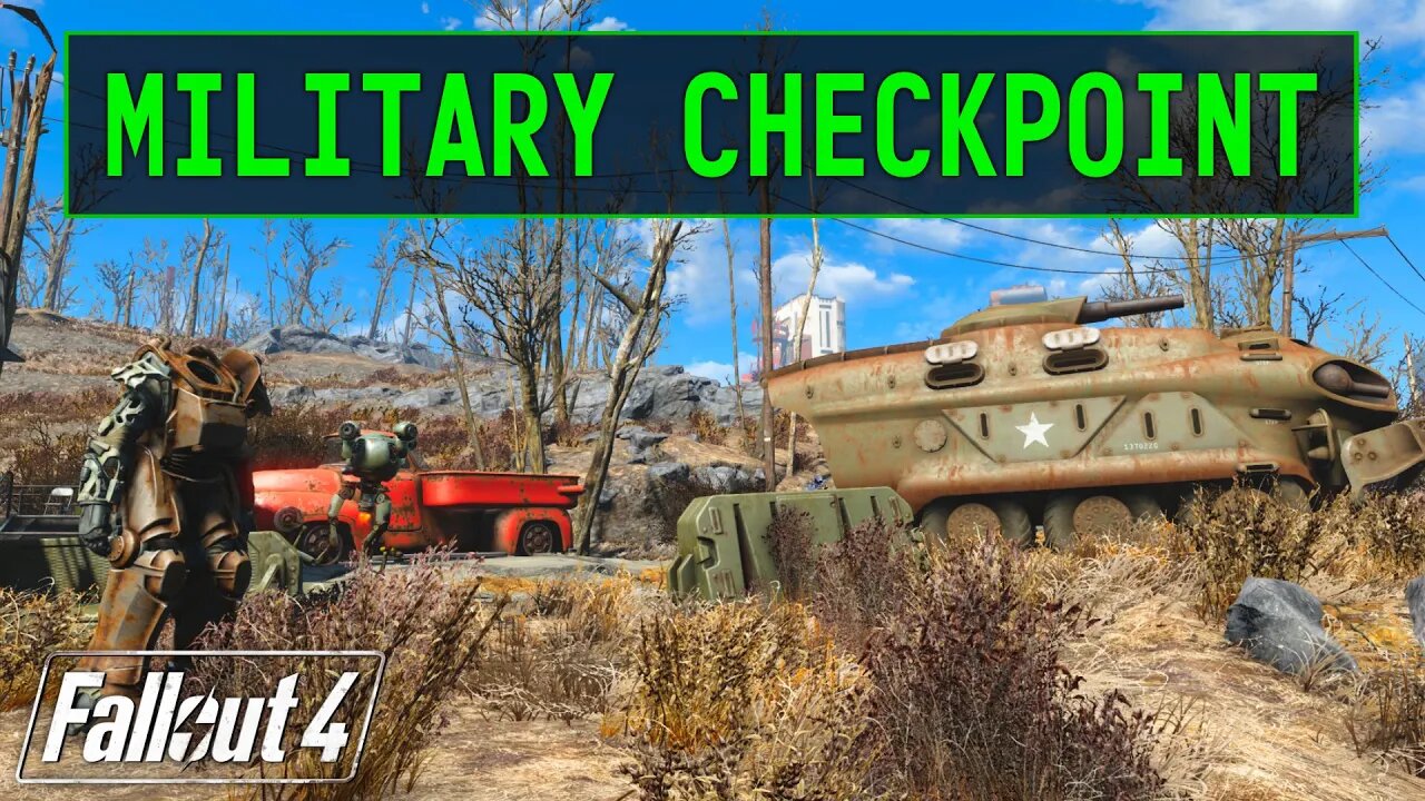 Fallout 4 | Military Checkpoint (West Roxbury)