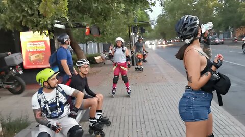 Patinando ⛸💨 🌟 Ruta Paul Harris 2021 🌟Parada 📍 Padre Hurtado/Vitacura🌎 Santiago Chile 📅 27.12.2021