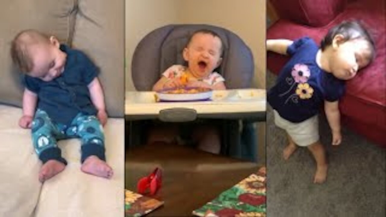 Little baby falling asleep moment funny video || cutest baby funny video.