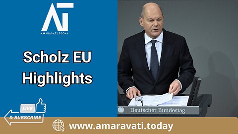 News Conference with Olaf Scholz EU Summit Highlights 🇩🇪 | Amaravati Today