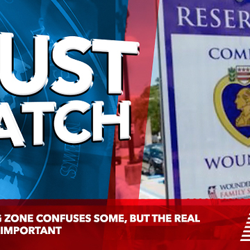 Purple Parking Zone Confuses Some, But The Real Reason Is Very Important