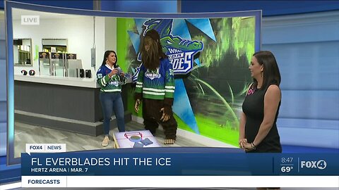 Florida Everblades play Swamp Rabbits at Hertz Arena on Saturday