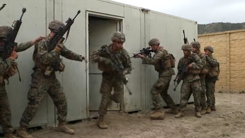 B-Roll: IMC Marines kick in doors during Week 13