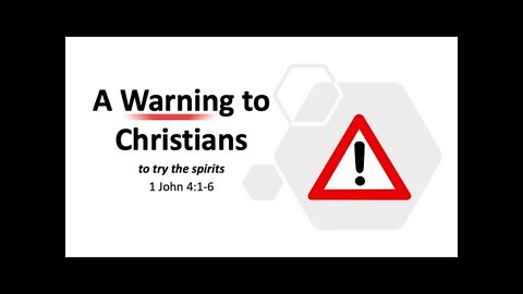 A Warning for Christians