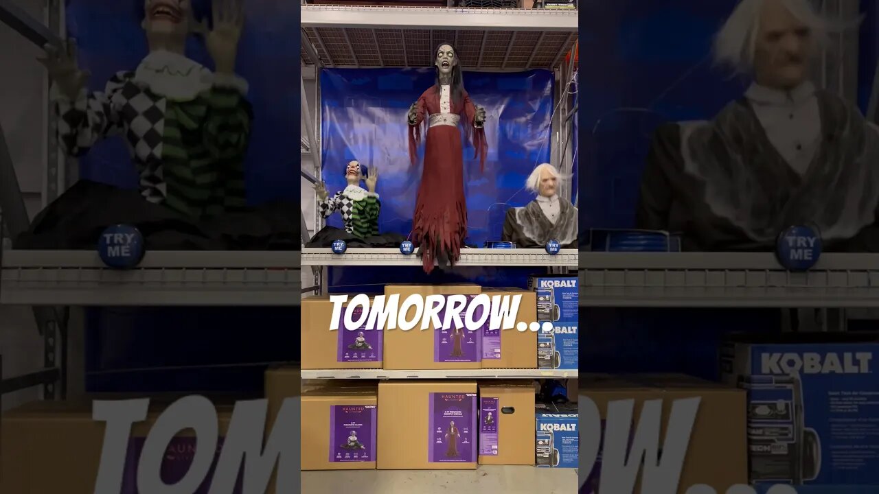 Lowes Halloween 2023 full walkthrough.. #lowespartner #shorts #animatronics