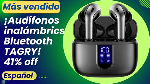 ¡Audífonos inalámbricos Bluetooth TAGRY! 41% off