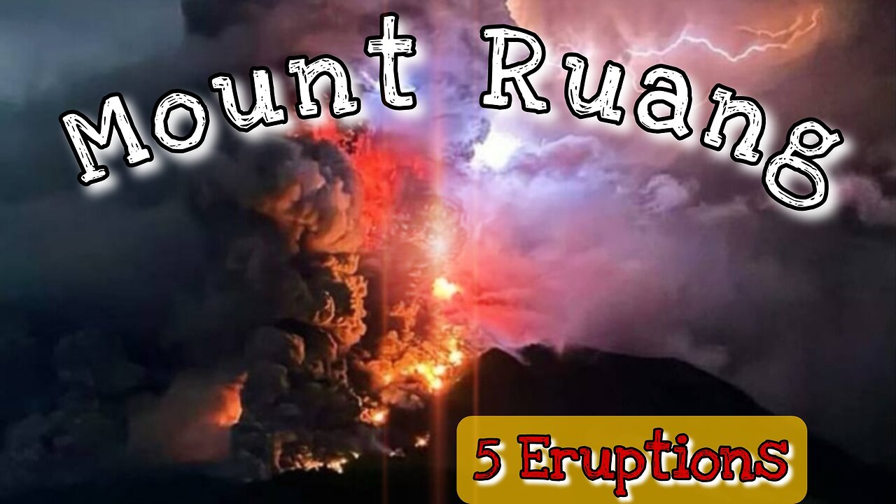 Mount Ruang Indonesia Eruptes 5 Times