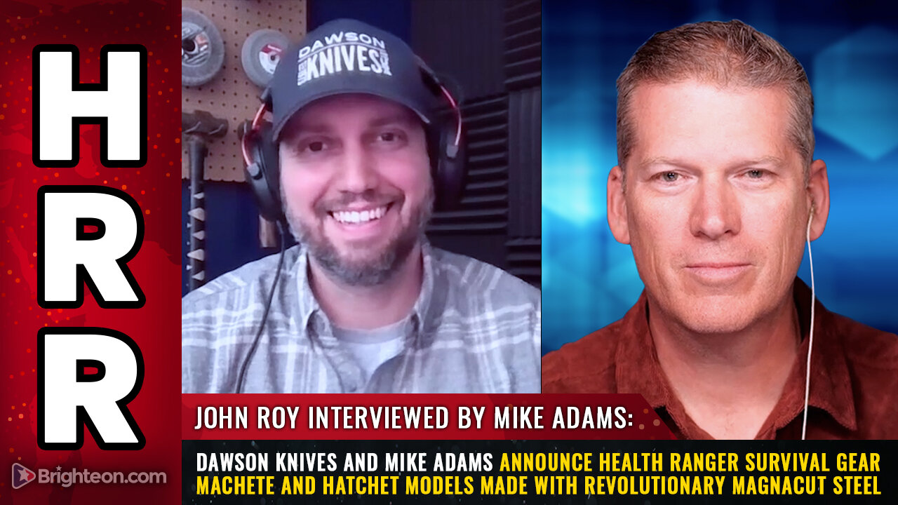 Dawson Knives and Mike Adams announce Health Ranger Survival Gear Machete and Hatchet models...