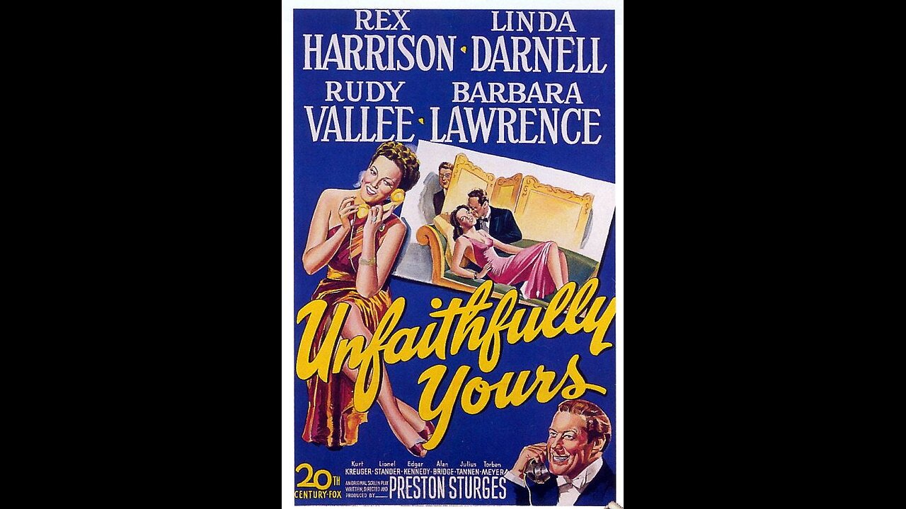 Unfaithfully Yours (1948) | American screwball comedy film directed by Preston Sturges