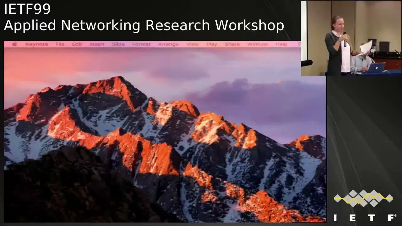ACM, IRTF & Internet Society Applied Networking Research Workshop 2017 Part 1