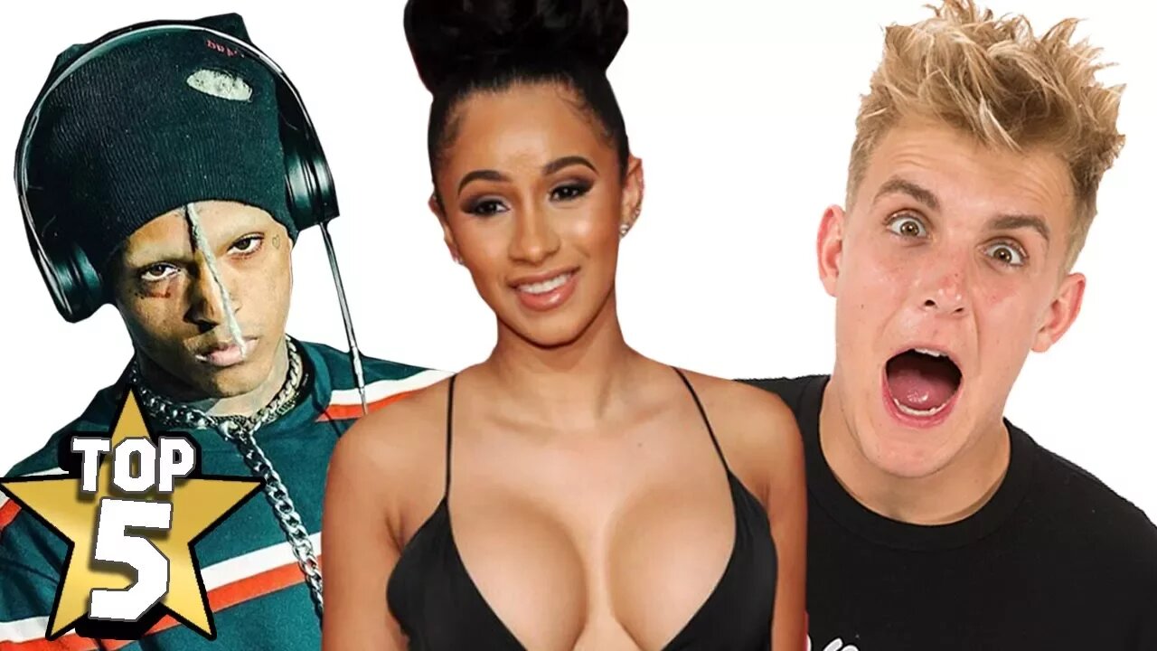 TOP 5 MOST FAMOUS PEOPLE OF 2017 | ( XXXTentacion, Cardi B, Jake Paul )