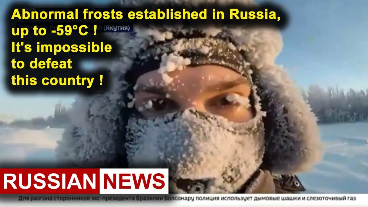 Abnormal frosts established in Russia, up to -59° Celsius! It's impossible to defeat this country!