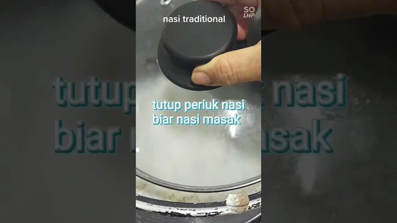 #shorts Cara memasak nasi tanpa penggunaan rice cooker