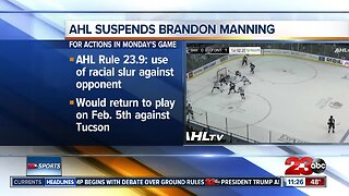 AHL suspends Condors' Brandon Manning for five games