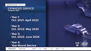 Cross-Bay Ferry set to expand service and become year-round by 2024