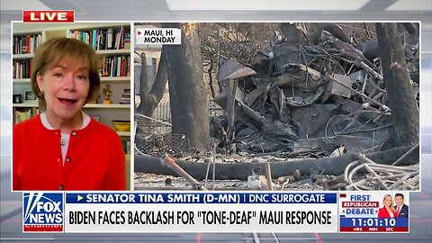 Democrat Senator Tina Smith Runs Cover For Biden's Lie-, Gaffe-Filled Visit To Maui Wildfires