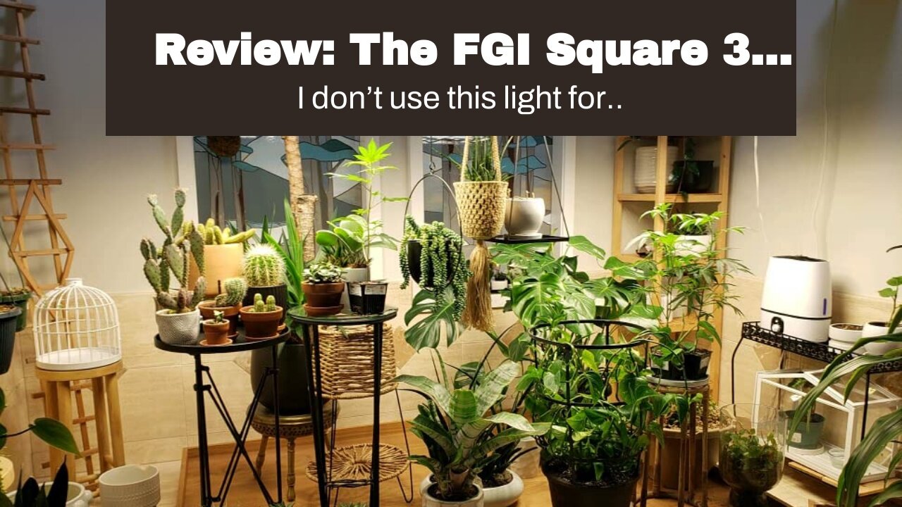 Review: The FGI Square 3 Full Spectrum Plus 730NM FAR Red LED Grow Light for Flower Phase. Cove...