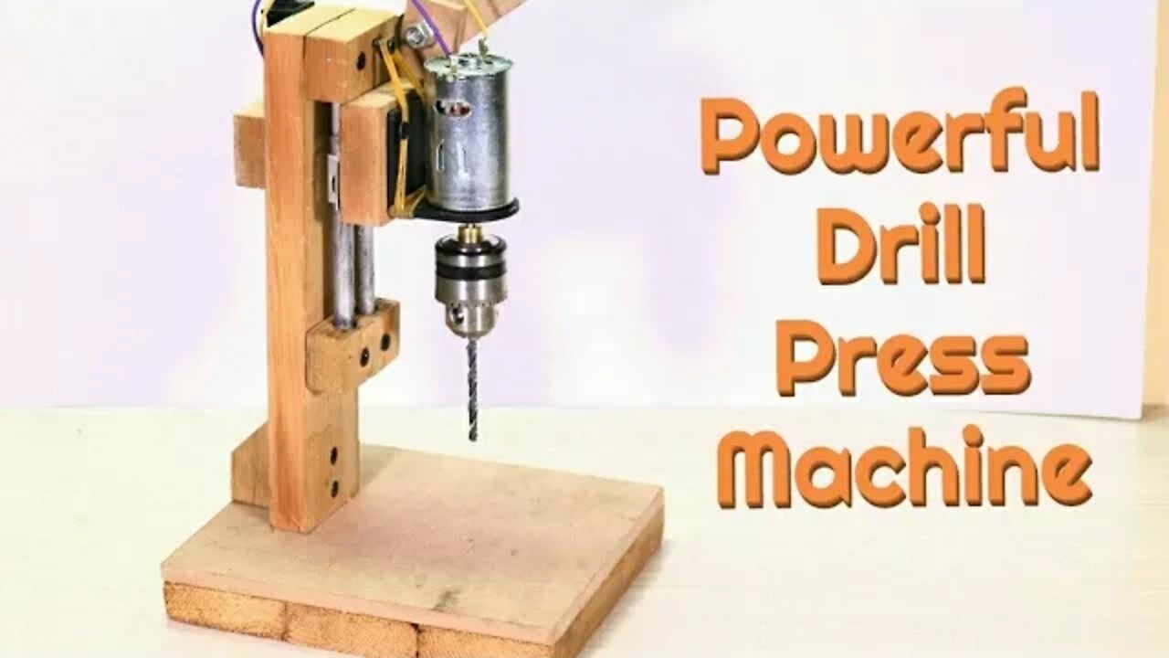 How to Make a Drill Press Machine at Home