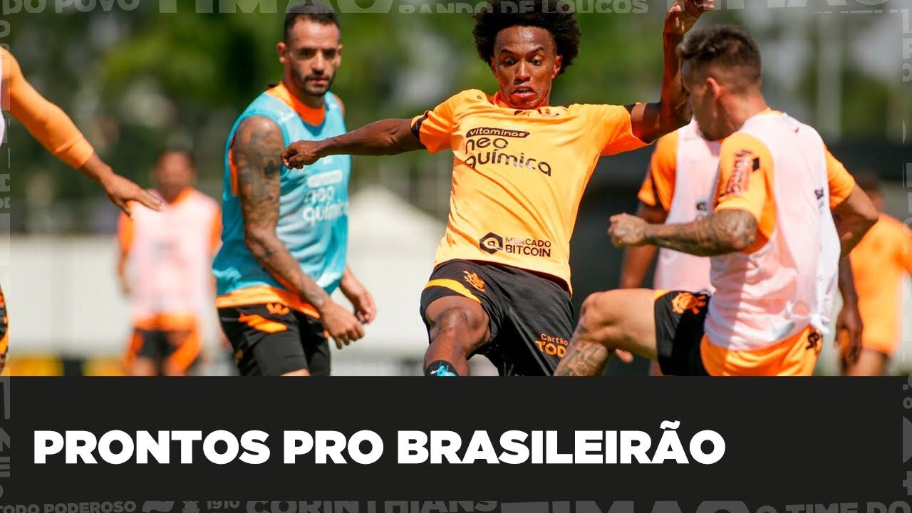 Timão faz último treino e viaja para estreia no Brasileirão