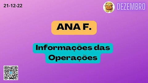 ANA F. Informações das Operações