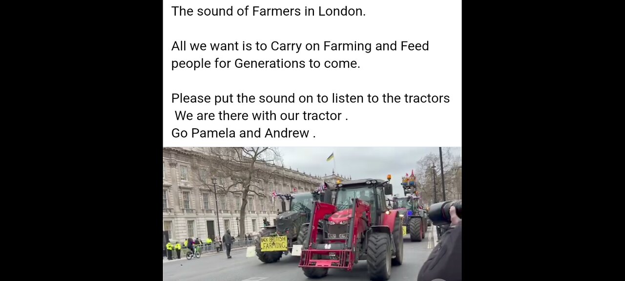 FARMERS IN LONDON ( sound on?)