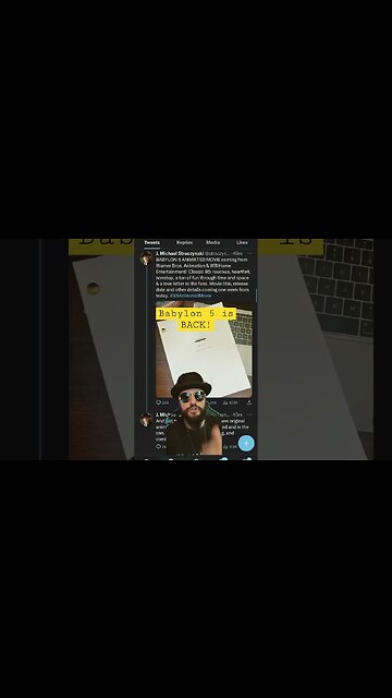 Babylon 5 Is BACK! Original Creator Announces Animated Movie Coming From WBD #short #B5AnimatedMovie