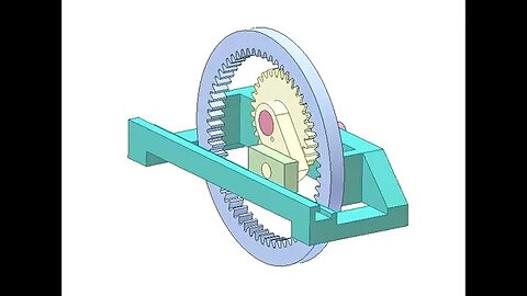 3382 Slider crank mechanism with satellite gear 1