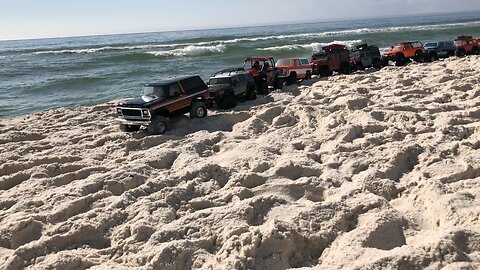 RC crawling beach day