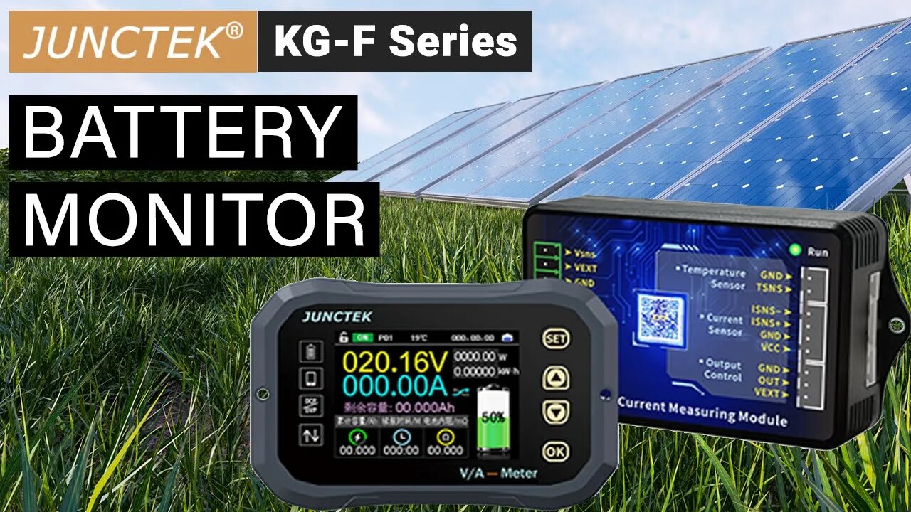 [BRAND NEW 2021] Juntek KG-F Series ⭐Battery monitor ⭐ Voltage and current meter ❤ KG140F