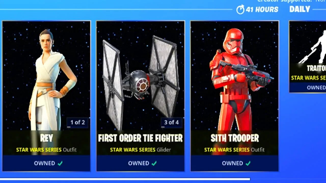 *NEW* FORTNITE STAR WARS SKINS OUT NOW! FORTNITE ITEM SHOP! (FORTNITE BATTLE ROYALE)