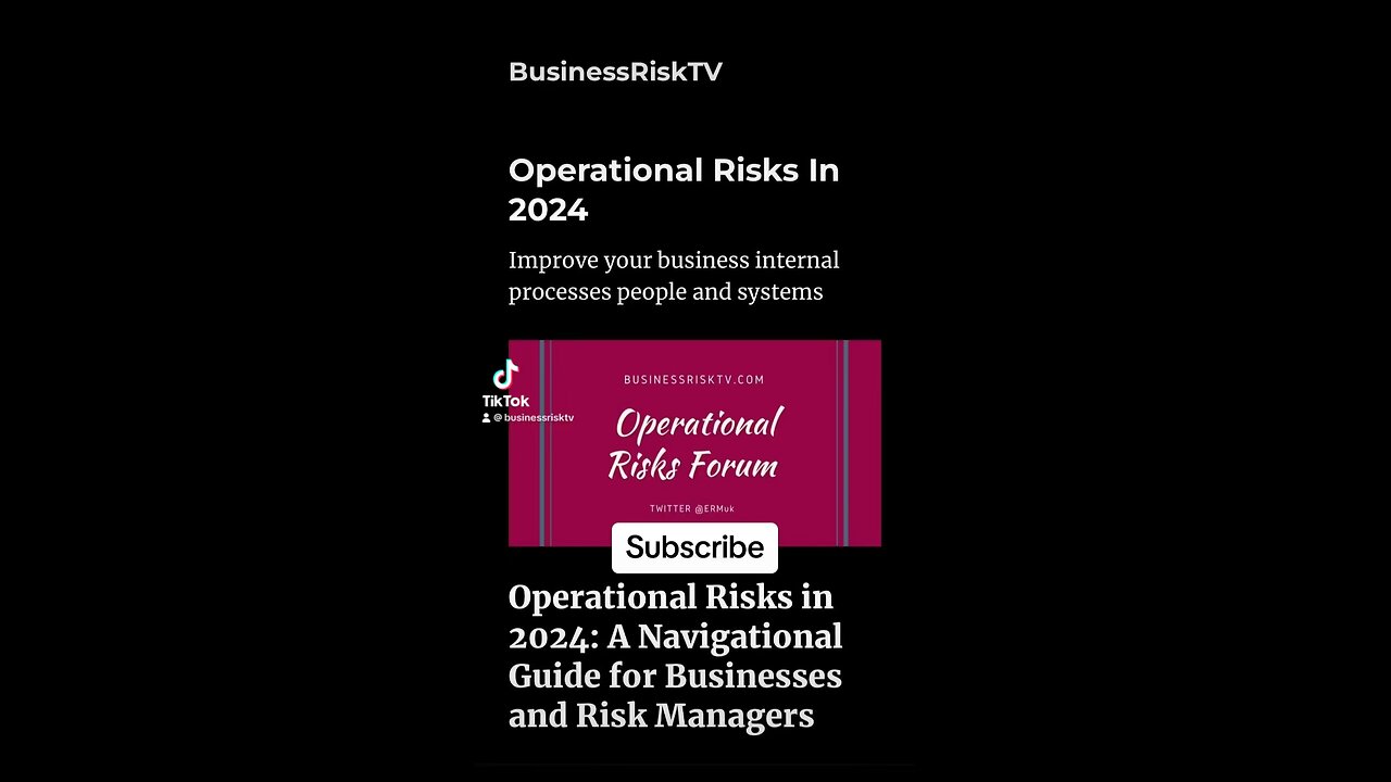 Operational Risks in 2024: A Navigational Guide for Businesses and Risk Manager