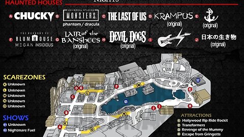 Wizarding Wednesdays: Halloween Horror Nights 32 Spec Map | DVC Tower New Look