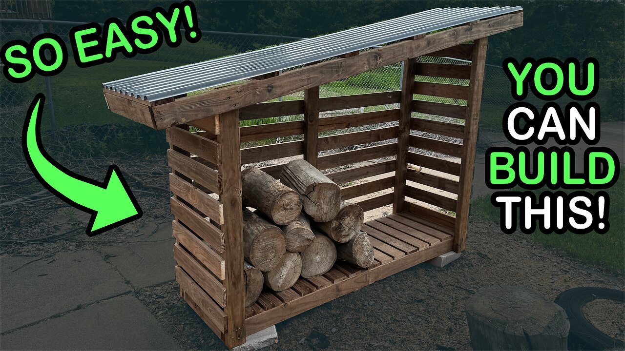 Easy DIY Firewood Storage