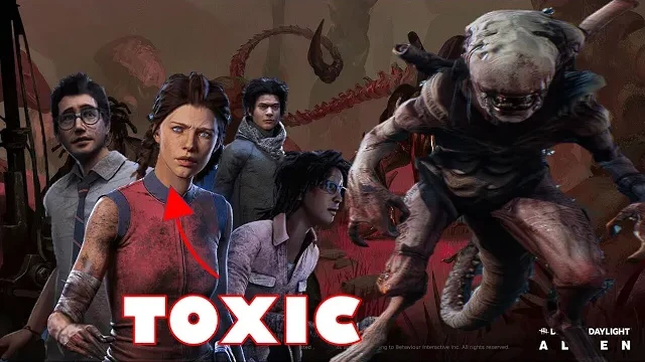 TOXIC SURVIVORS VS ALIEN HUMAN HYBRID ON DEAD BY DAYLIGHT