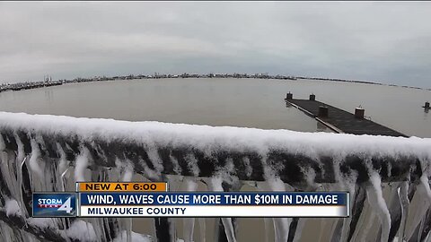 Wind, waves cause more than $10 million in damage along Lake Michigan coastline, Milwaukee Co. says