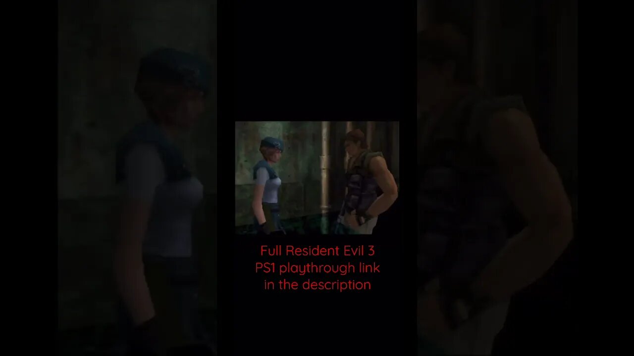 Jill look out! Resident Evil 3 PS1