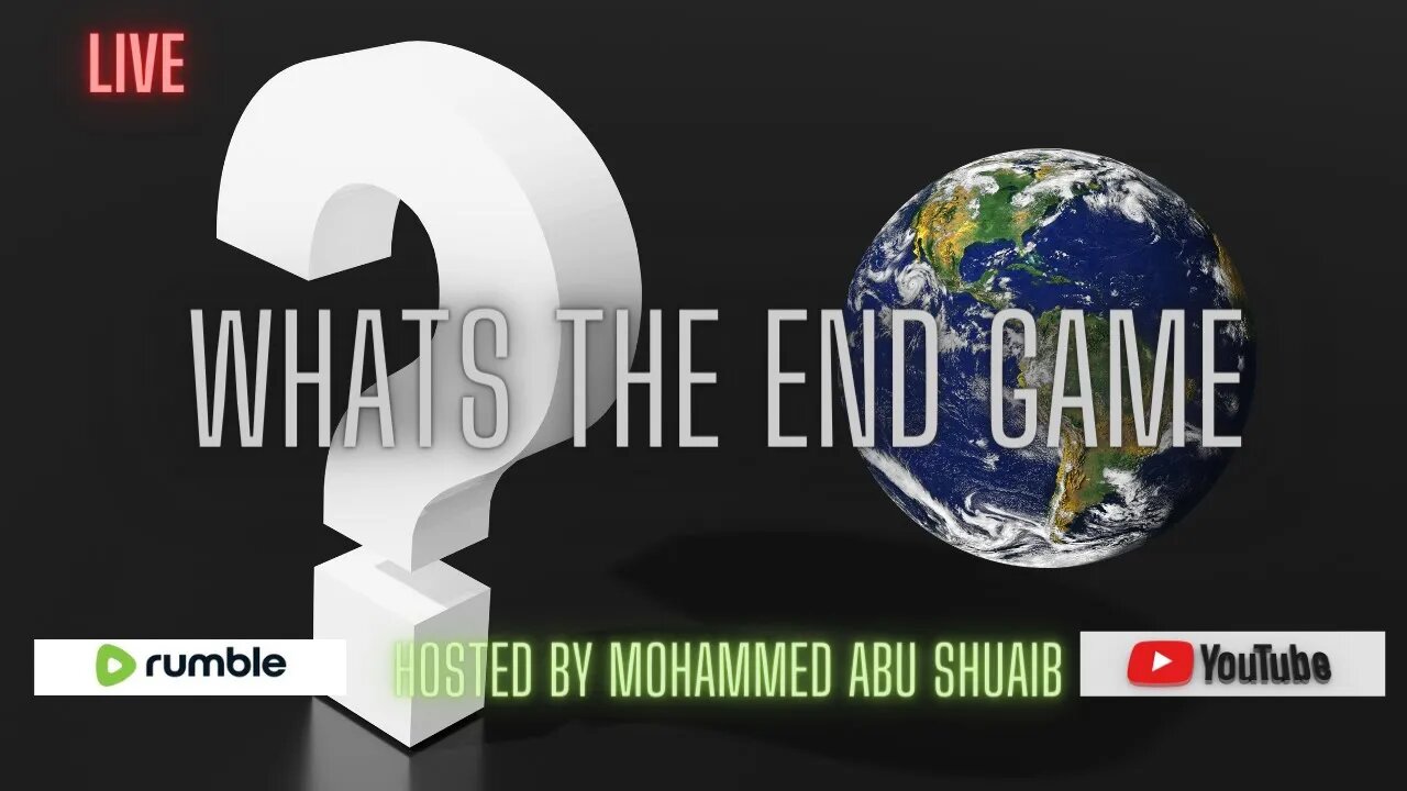 Whats the End Game? Open Forum.
