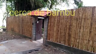 instalação de cerca de bambu @bambu total