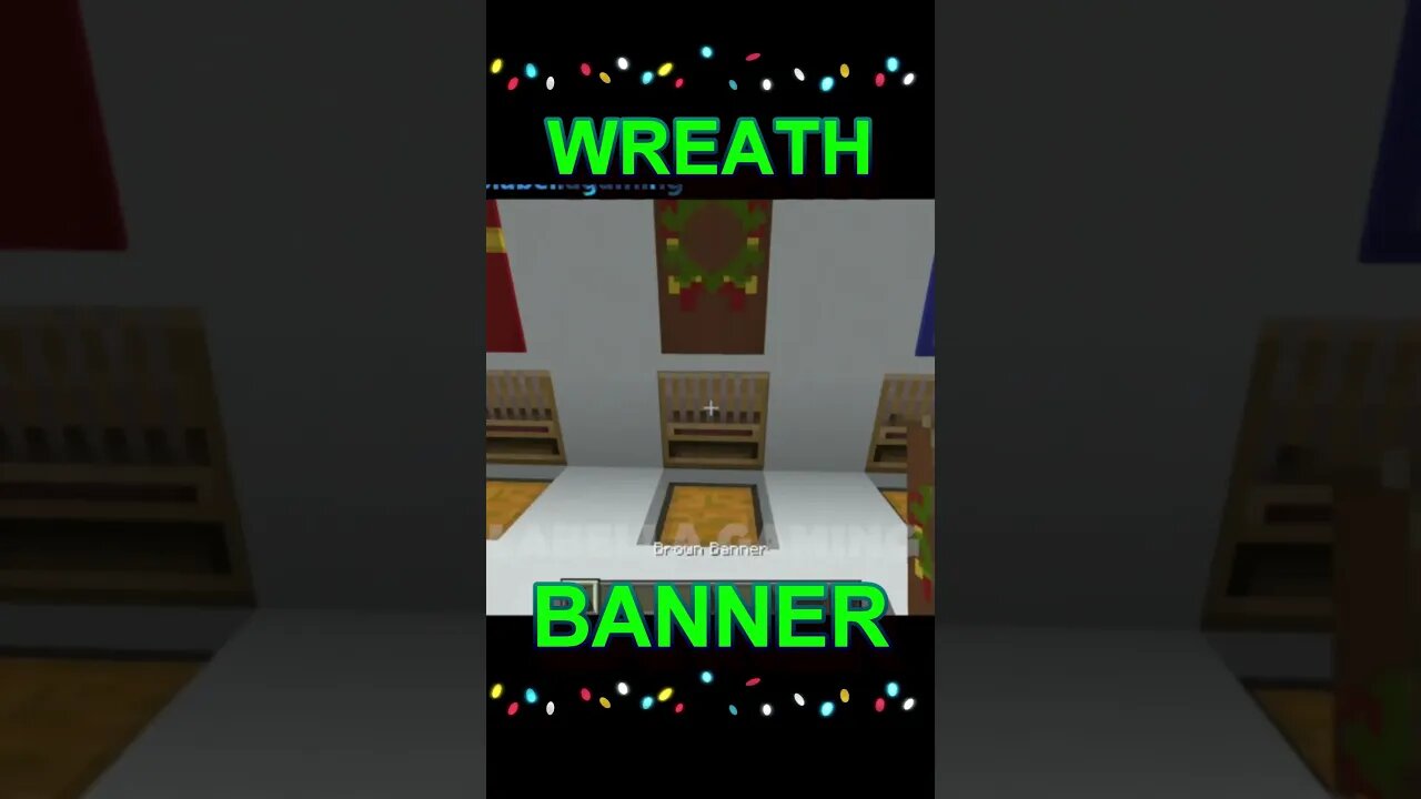 Minecraft: Christmas Wreath Banner #2