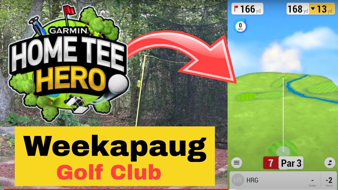 Weekapaug GC - 9 Hole Sim Golf Course Vlog on the Garmin R10 Launch Monitor Simulator #top50