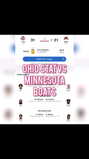 OHIO STATE VS MINNISOTA
