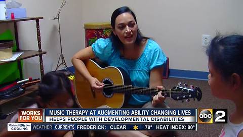 Music therapy is helping people with developmental disabilities