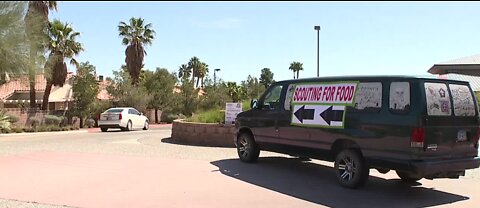 'Scouting for Food' drive in Las Vegas