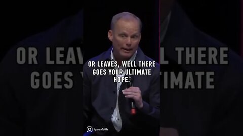 Pastor Luke Barnett speaking on standing on the solid rock of Christ