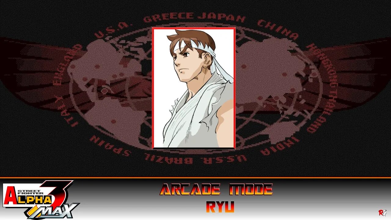 Street Fighter: Alpha 3 Max: Arcade Mode - Ryu