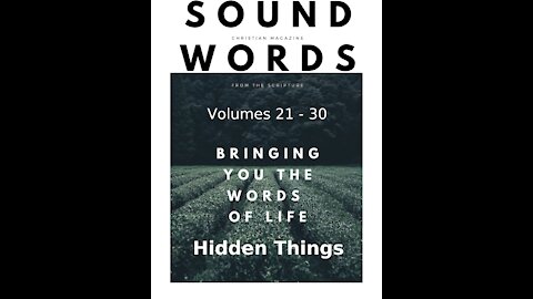 Sound Words, Hidden Things