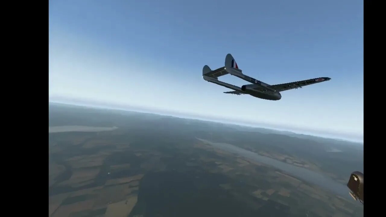 Flying Classic aircraft in VR. The DH Vampire.