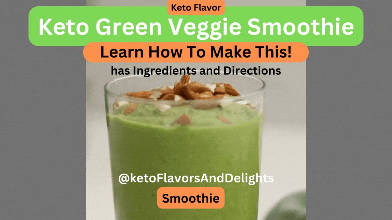 Keto Green Veggie Smoothie