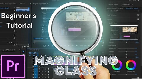 How to make zoom, magnifying glass in Adobe Premiere Pro (Beginner's Tutorial)