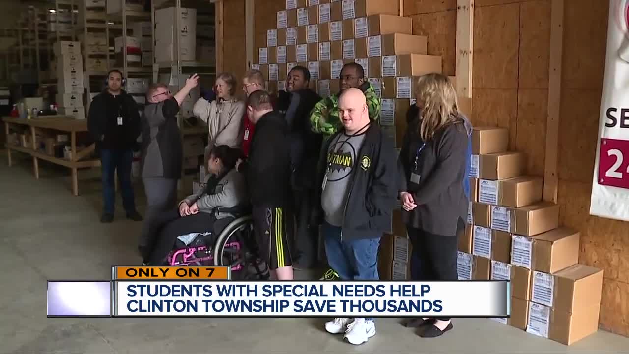 Special needs students honored for project that saved Clinton Township taxpayers $22,000